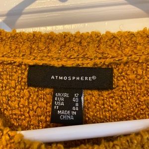 Mustard Yellow Sweater, Size 8